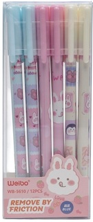 Ручка Пиши-стирай гелевая "Weibo.Sweet" синяя 0,5мм WB-5610