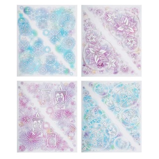 Наклейки новогодние "Уголки" серебро глиттер ассорти 30*42см 336-375