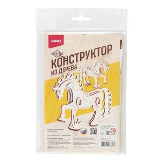 Набор для творчества "Конструктор из дерева.Мини.Лошадь" Фн-038