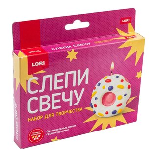 Набор для творчества "Лепим свечи. Восковая свеча. Пончик" Пз/С-024