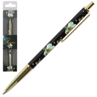 Ручка подарочная "FIORENZO.Анемон" автомат 0,7мм синяя 253078 Кокос