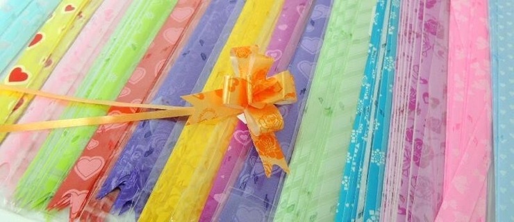 Бант -Бабочка большой с рисунком 5см*85см БА-Б50р