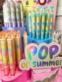 Ручка гелевая "Inmorning.Pop of summer" черная 0,5мм YML-372B