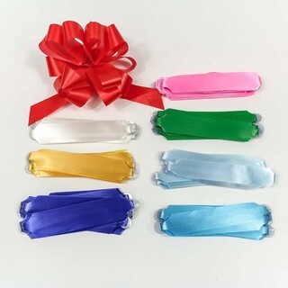 Бант -Шар средний на кольцах однотонный 3,2см*90см БА-Ш32г