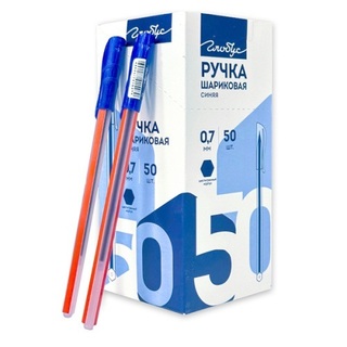 Ручка шариковая "Глобус.Hexagon" синяя 0,7мм РШШ