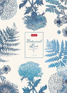 Бизнес-блокнот А4 120л "Botanical Lace" тв.обл цветной блок 120ББ4В1_35519 093784 Хатбер