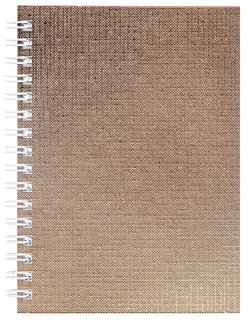 Записная книжка А6   80л "Metallic" золото бумвинил на гребне 80ЗК6бвВ1гр 059696 Хатбер