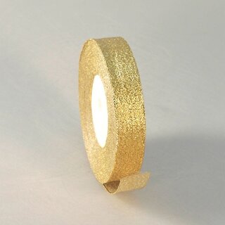 Лента декоративная 2,5см-22,8м ткань золото RG25/25 54107