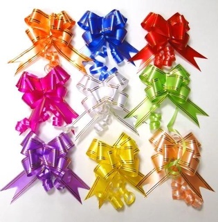 Бант -Бабочка малый с золотой полосой 1,8см*39см БА-Б18