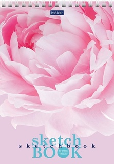 Скетчбук А5  80л "Аромат пиона" на гребне тв.обл 100г/м² 80Б5Агр_34921 092481 Хатбер