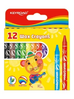 Восковые мелки 12цв "KEYROAD.Standart" KR971303