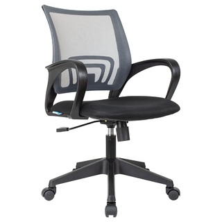 Кресло оператора Helmi HL-M95 "Airy" ткань/сетка серая/черная 348705 (под заказ)