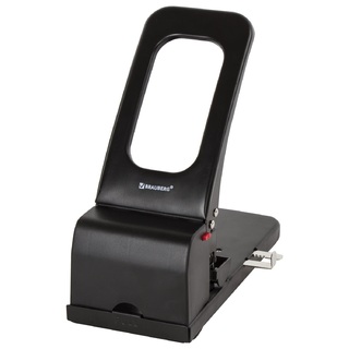 Дырокол 100л МОЩНЫЙ Brauberg "Heavy duty" металл черный 226869 (под заказ)