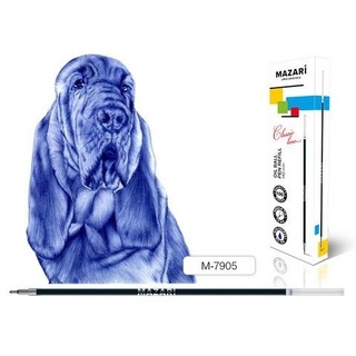 Стержни 140мм 1,0мм синий на масляной основе М-7905-70 Classic Line  Mazari