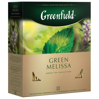 Чай GREENFIELD "Green Melissa" зеленый с мятой и мелиссой 100 п 0879 620220 (по запросу)