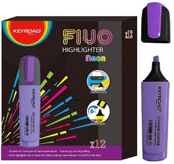 Текстовыделитель "KEYROAD.Neon" фиолетовый 2-5мм KR972170