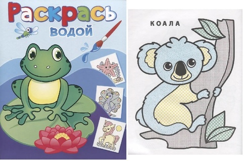 Раскраска "Водная.Лягушонок Квак" А4 8стр ВРА-26 (8382) Атберг