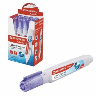 Корректирующая ручка "BRAUBERG" 9мл 221675