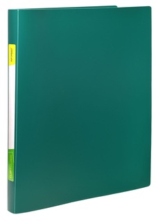 Папка с бок\зажимом+карман "inФормат" 20мм 500мкм NP1455G зеленая