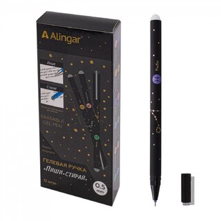 Ручка Пиши-стирай гелевая "Alingar.Знаки зодиака" синяя 0,5мм AL8775