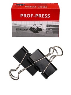 Зажим канц  51мм "Prof-Press" черные ЗК-4170