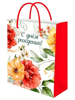 Сумка ламинированная 26*32 "С днем рождения.Летнее настроение" ППК-7835
