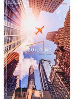 Книга для записи А4   96л "Небоскребы в лучах"тв.переплет. клетка 96-5758 Проф-Пресс