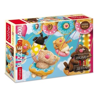 Пазлы Хатбер   30эл Maxi "Кофейные коты" 30ПЗ4_35744