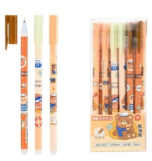 Ручка Пиши-стирай гелевая "Basir.Кошечки" синяя 0,35мм К998