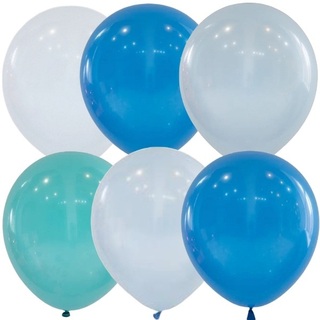 Шары 12" "Голубое ассорти" 25шт 6083724