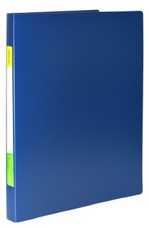 Папка с бок\зажимом "inФормат" 20мм 500мкм NP1055B синяя