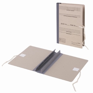 Папка архивная для переплета "Форма 21" 40мм с гребеками бурая 111054 Staff