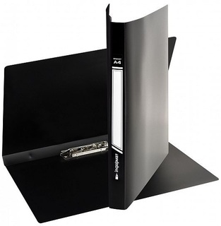 Папка с бок\зажимом "inФормат" 20мм 500мкм NP1055Bk черная