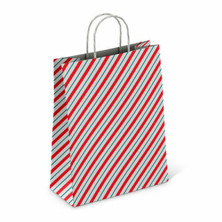 Пакет подарочный крафт 22*25 "Узкая полоса" 100г/м2 113174 ПЗБМ