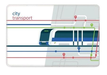 Обложка для проездного "Сити" 64*96см ПВХ 2988.Р2