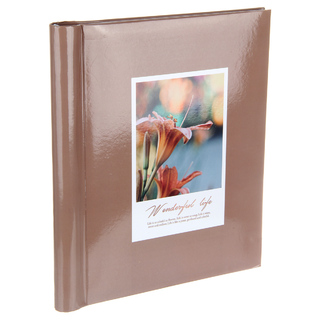 Фотоальбом  20л "Цветы в рамке.Коричневый" магнитный 134367 LM-SA20