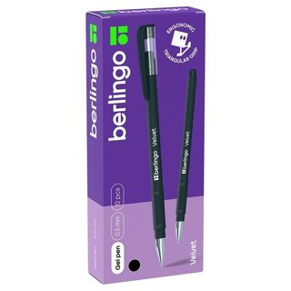 Ручка гелевая "Berlingo.Velvet" черная 0,5мм CGp_50125