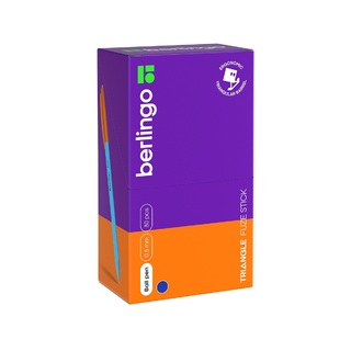 Ручка шариковая "Berlingo.Triangle Fuze Stick" синяя 0,5мм CBp_05218