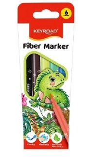 Фломастеры  6цв "KEYROAD" вентилир. колпачки KR971588