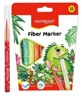 Фломастеры 12цв "KEYROAD" вентилир. колпачки KR971587