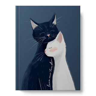 Записная книжка А6   80л "Влюбленные" клетка интегр.пер софт-тач тисн.фольгой ПП2030891