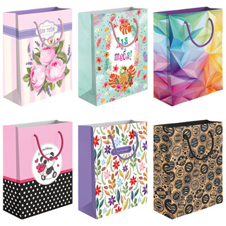 Сумка ламинированная 28*33 "Ассорти" 2632-MAT_KD16 (ТОЛЬКО УПАКОВКОЙ)