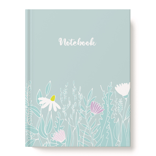 Записная книжка А6   80л "Цветочное настроение" клетка интегр.пер софт-тач тисн.фольгой ПП2030867