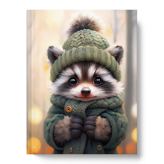 Записная книжка А6   64л "Енот" клетка тв.пер ПП2030852