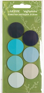 Набор стикеров "deVente.sigNature" (28*28мм 7*20листов) оттенки синего пластик 2011519