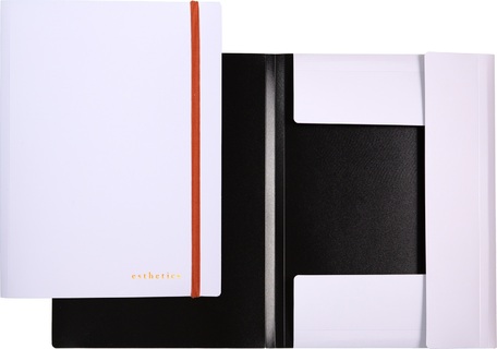 Папка на резинке "deVente.Esthetics" А4 600мкм лавандово-пепельная soft-touch 3070504