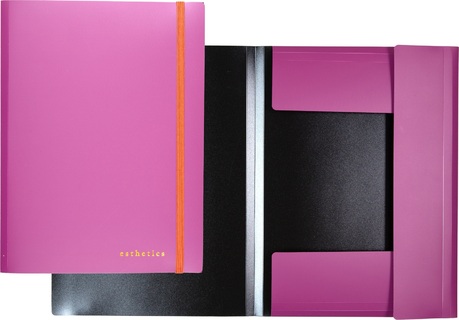 Папка на резинке "deVente.Esthetics" А4 600мкм бургунди soft-touch 3070503