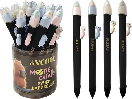 Ручка шариковая "deVente.MooreCafe" автомат синяя 0,7мм трехгран 5070511