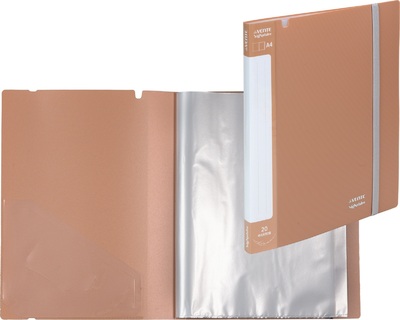 Папка  20 файлов "deVente.sigNATURE" 650мкм 3101500 пудрово/розовая на резинке