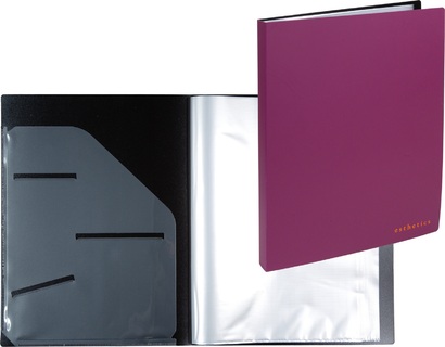 Папка  40 файлов "deVente.Esthetics" А4 700мкм soft-touch 3101531 бургунди карман